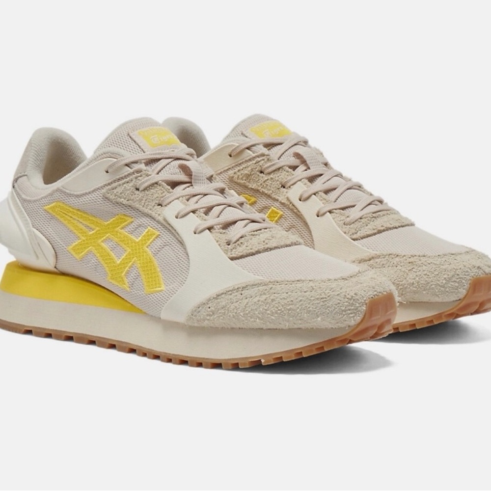 Onitsuka Tiger by Asics Yellow and Cream Sneakers - Picture 2 of 5